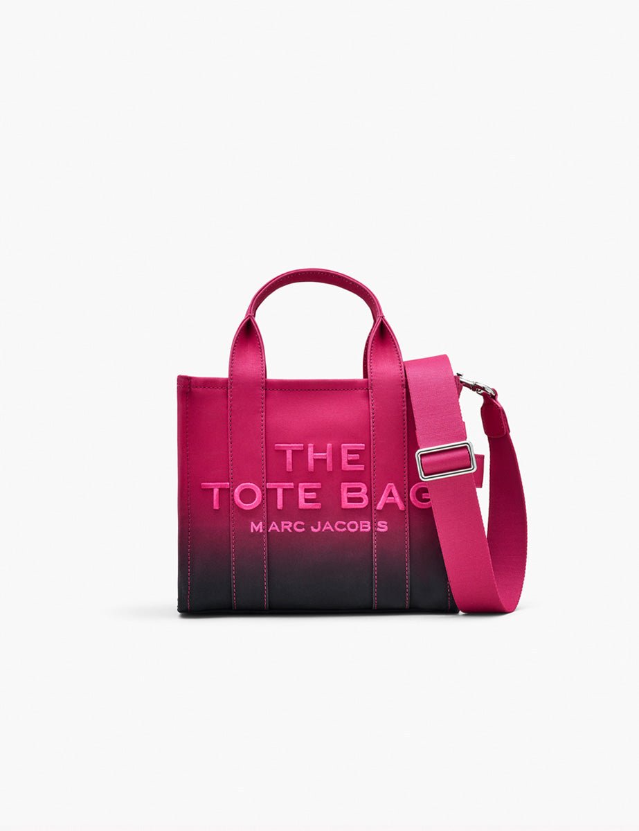 small tote bag canvas black hot pink - marc jacobs - shopper