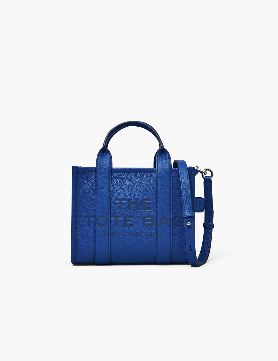 small tote bag leather cobalt - marc jacobs - shopper