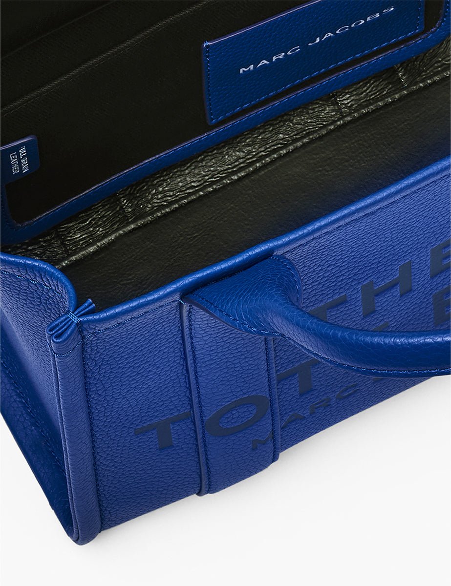 small tote bag leather cobalt - marc jacobs - shopper