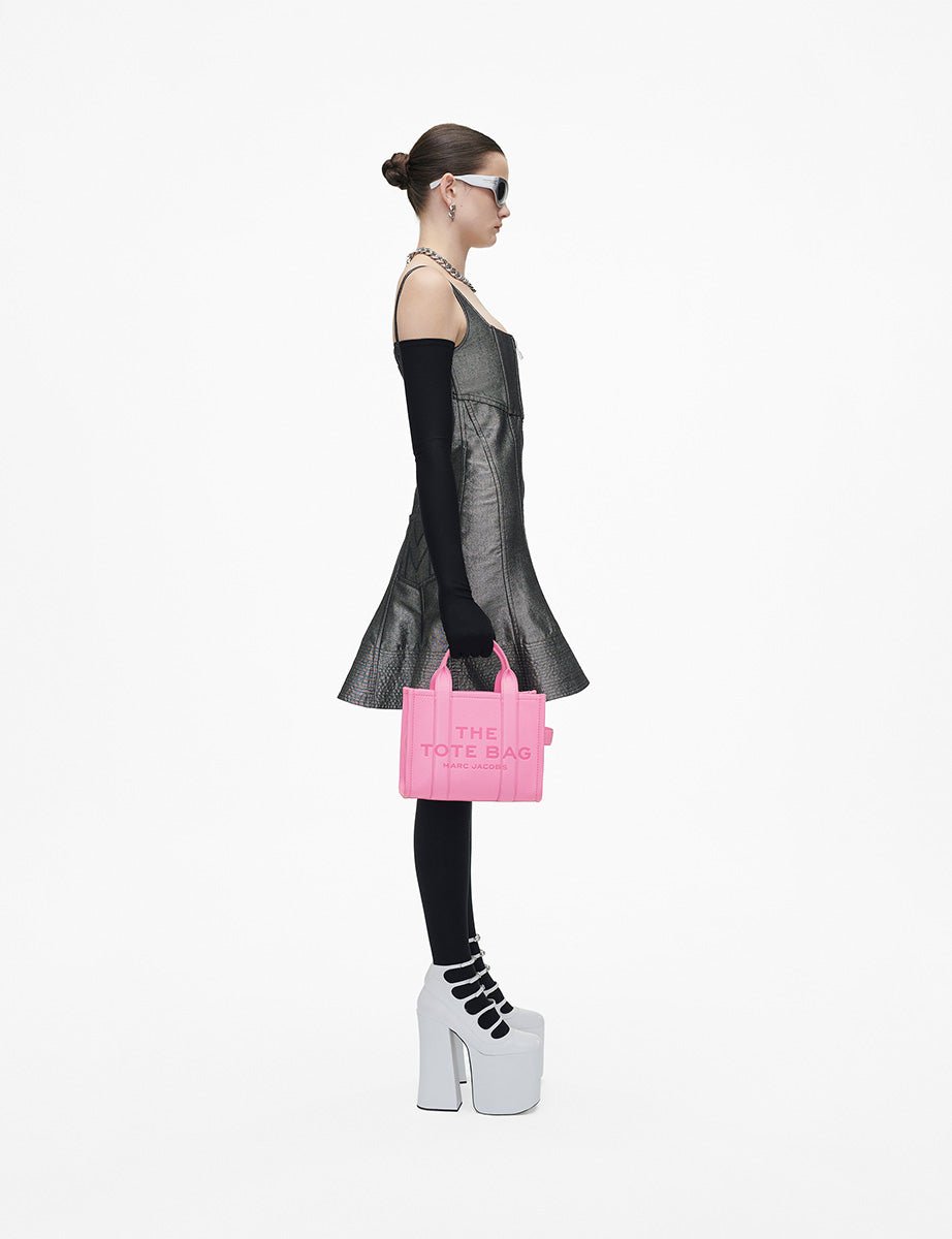small tote bag leather fluro candy - Frida SRL