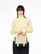 small tote bag leather ivory multi - marc jacobs - shopper