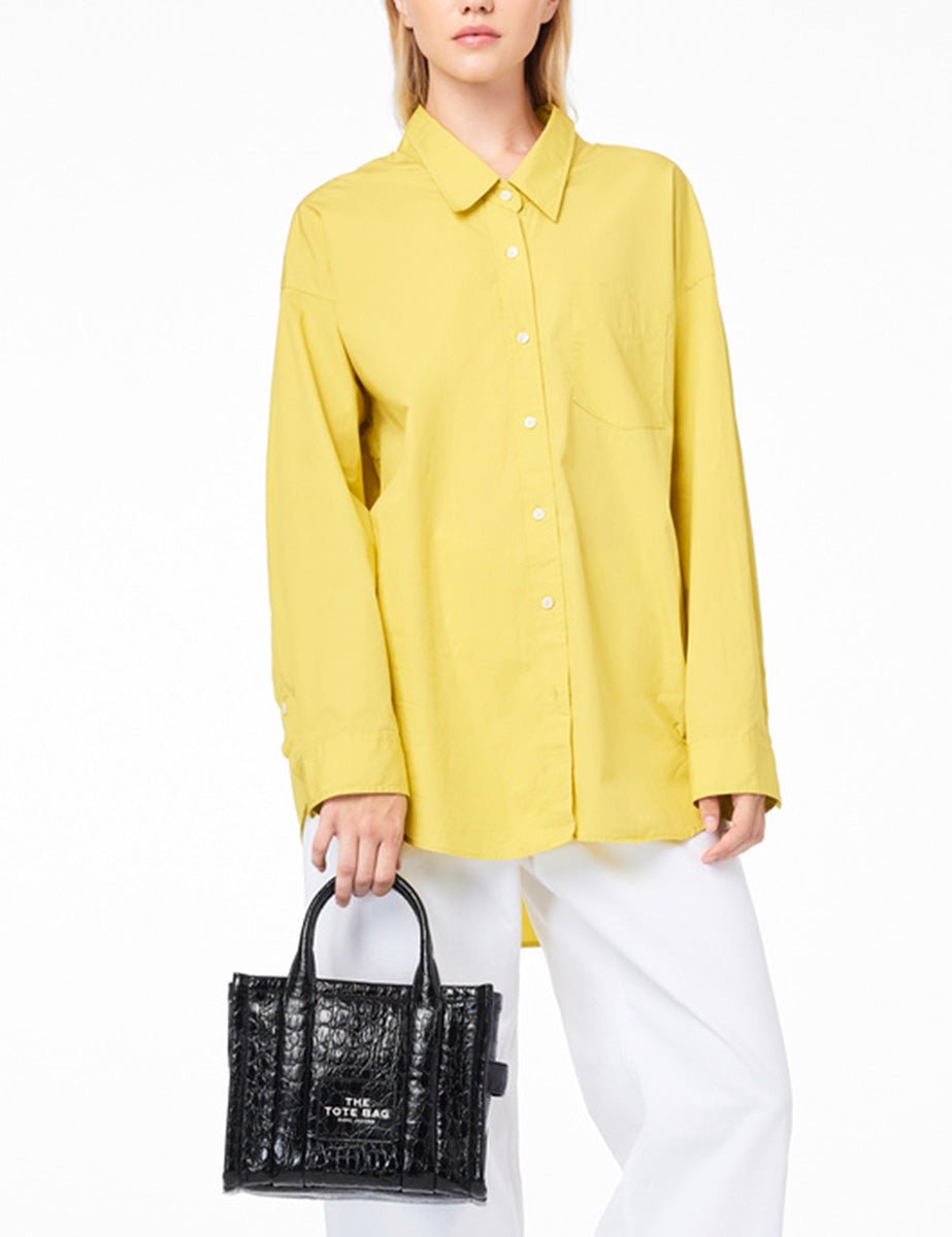 small tote bag leather nero cocco - Frida SRL