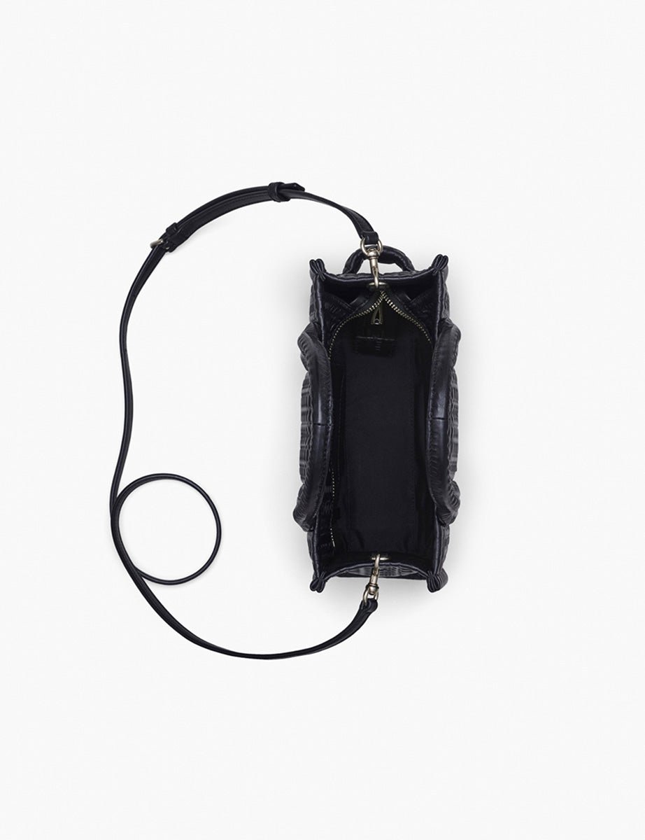 small tote bag leather nero logo - marc jacobs - shopper