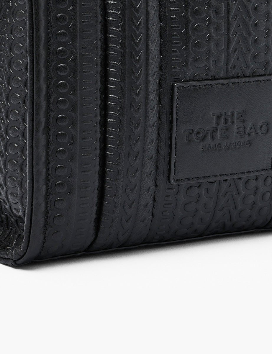 small tote bag leather nero logo - marc jacobs - shopper