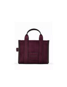 small tote bag suede leather dark plum - marc jacobs - shopper