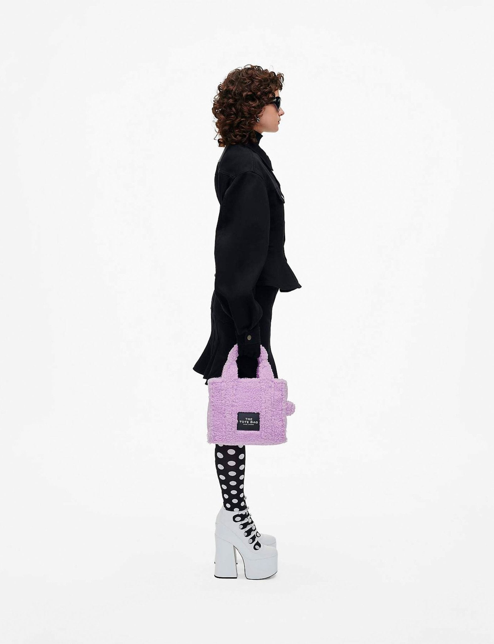 small tote bag teddy lilla - marc jacobs - shopper