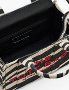 small tote bag zebrato black white - Frida SRL