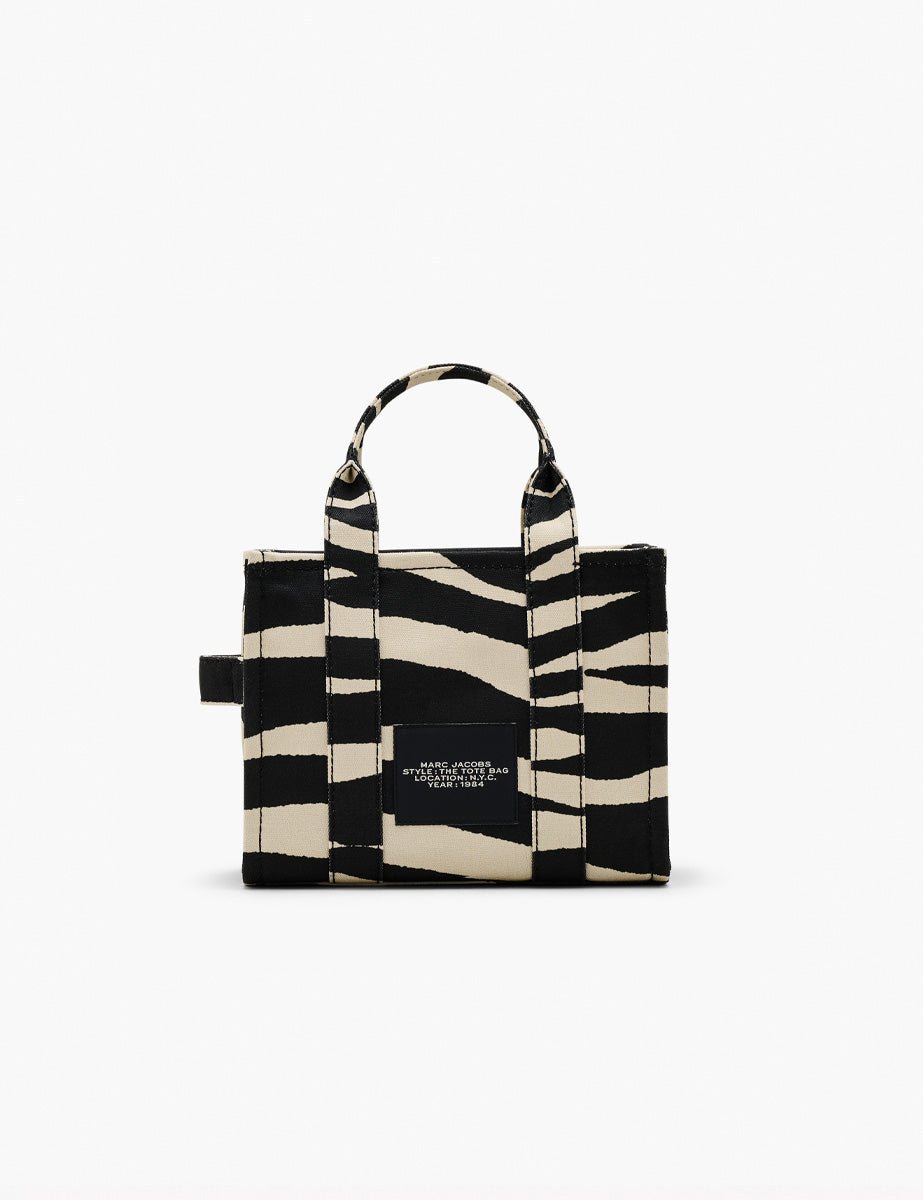 small tote bag zebrato black white - Frida SRL