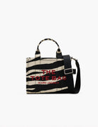 small tote bag zebrato black white - Frida SRL