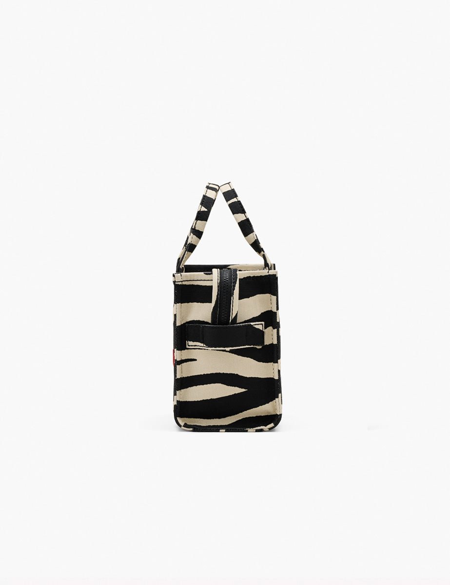 small tote bag zebrato black white - Frida SRL