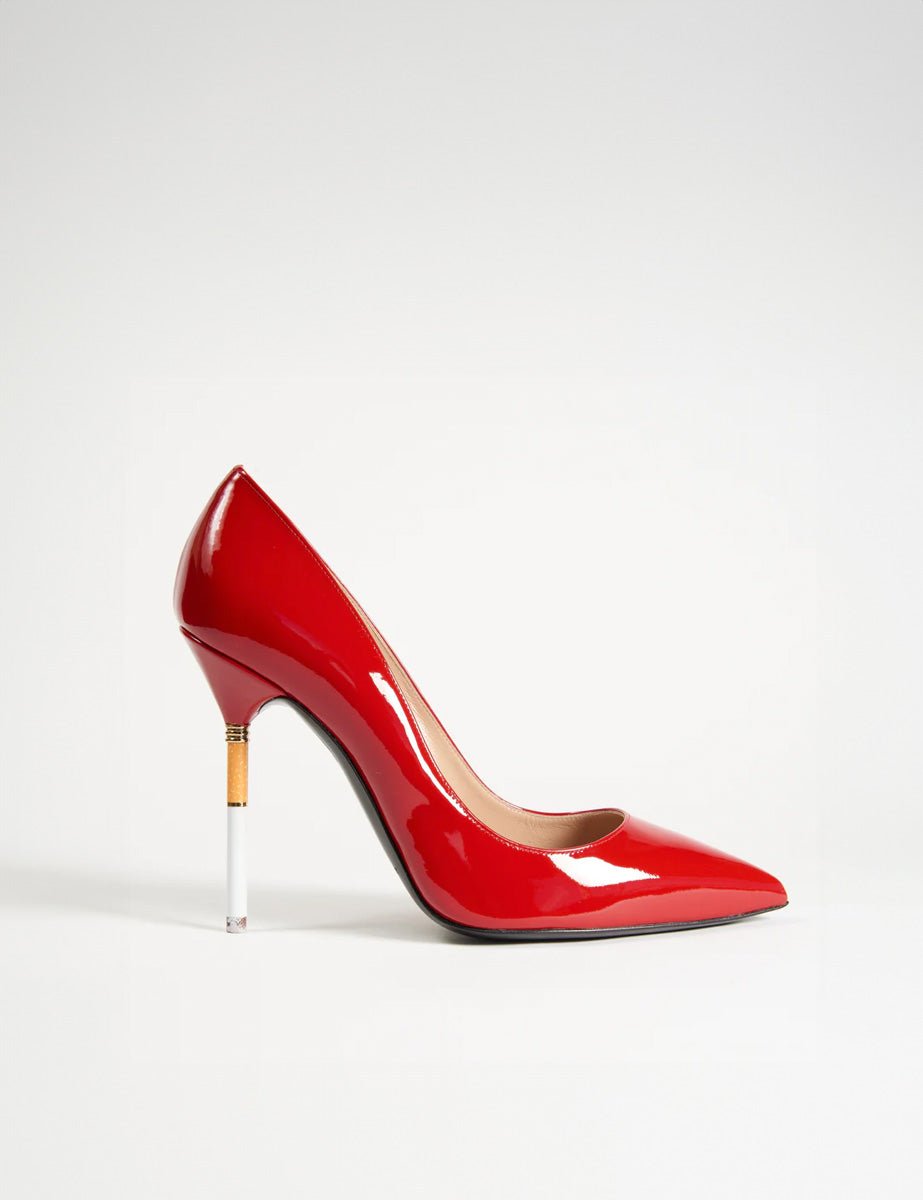 smoking hot pump vernice rosso - alberto ciaschini - decollete tacco
