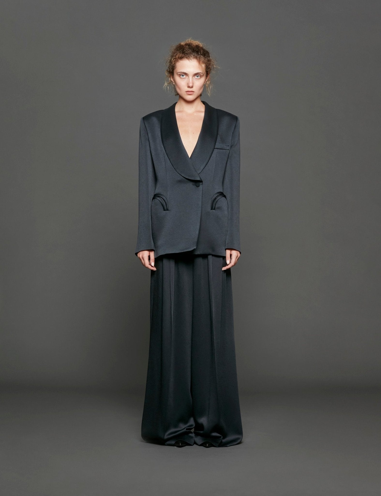 smooking blazer dark navy - Frida SRL