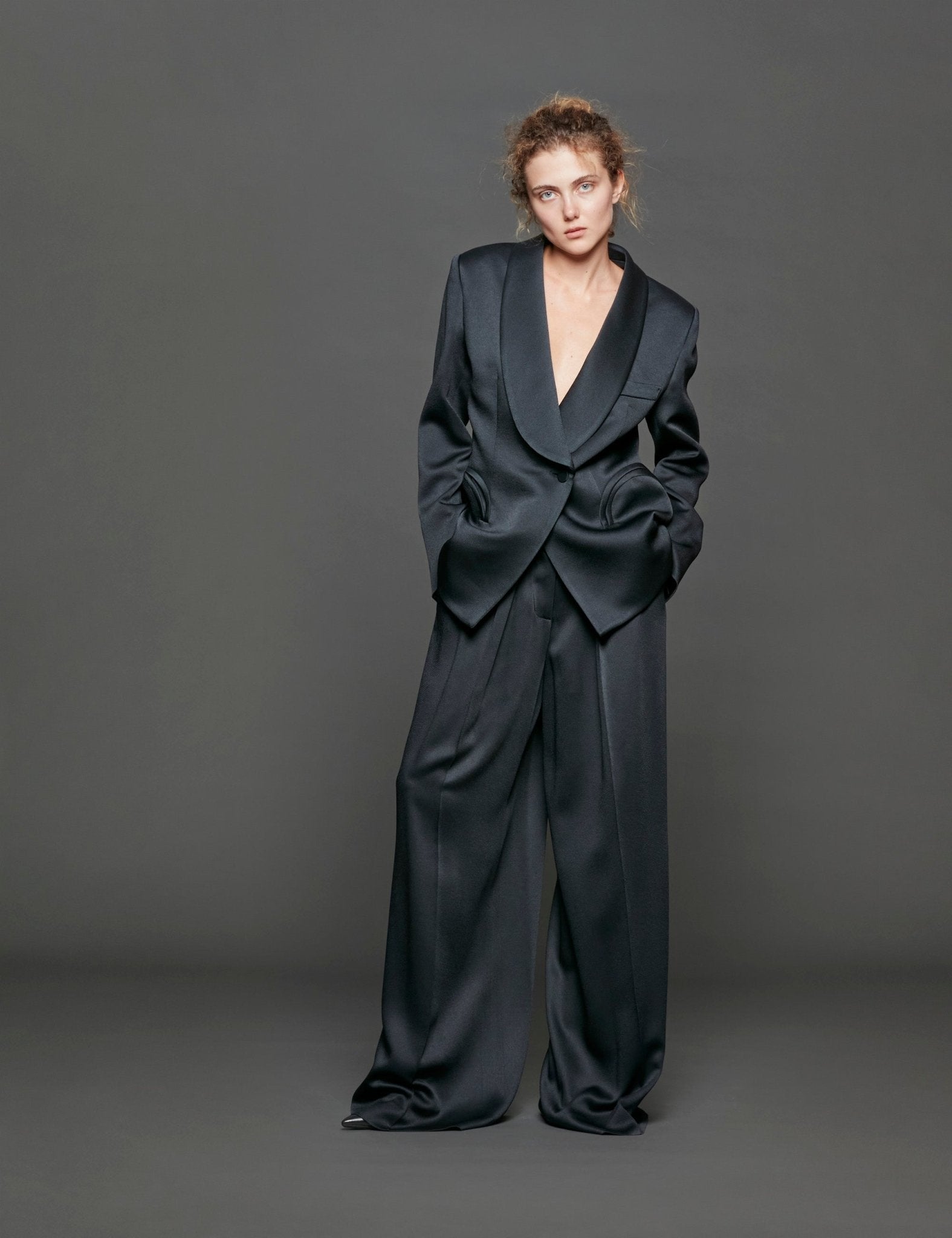 smooking blazer dark navy - Frida SRL