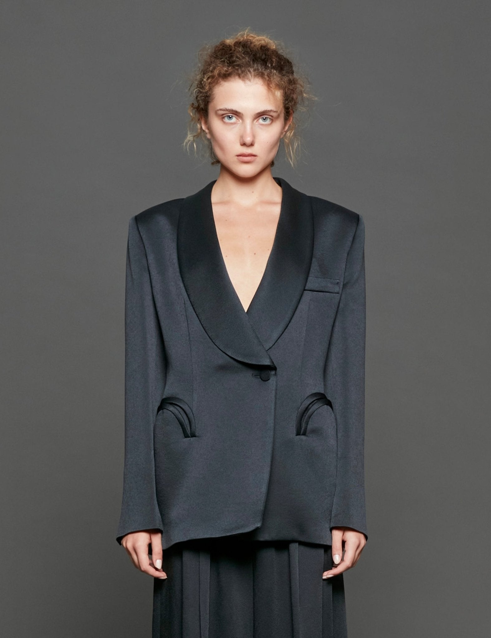 smooking blazer dark navy - Frida SRL