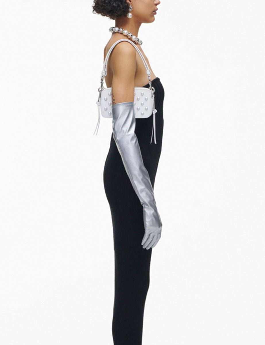 snapshot leather bianco - marc jacobs - clutch