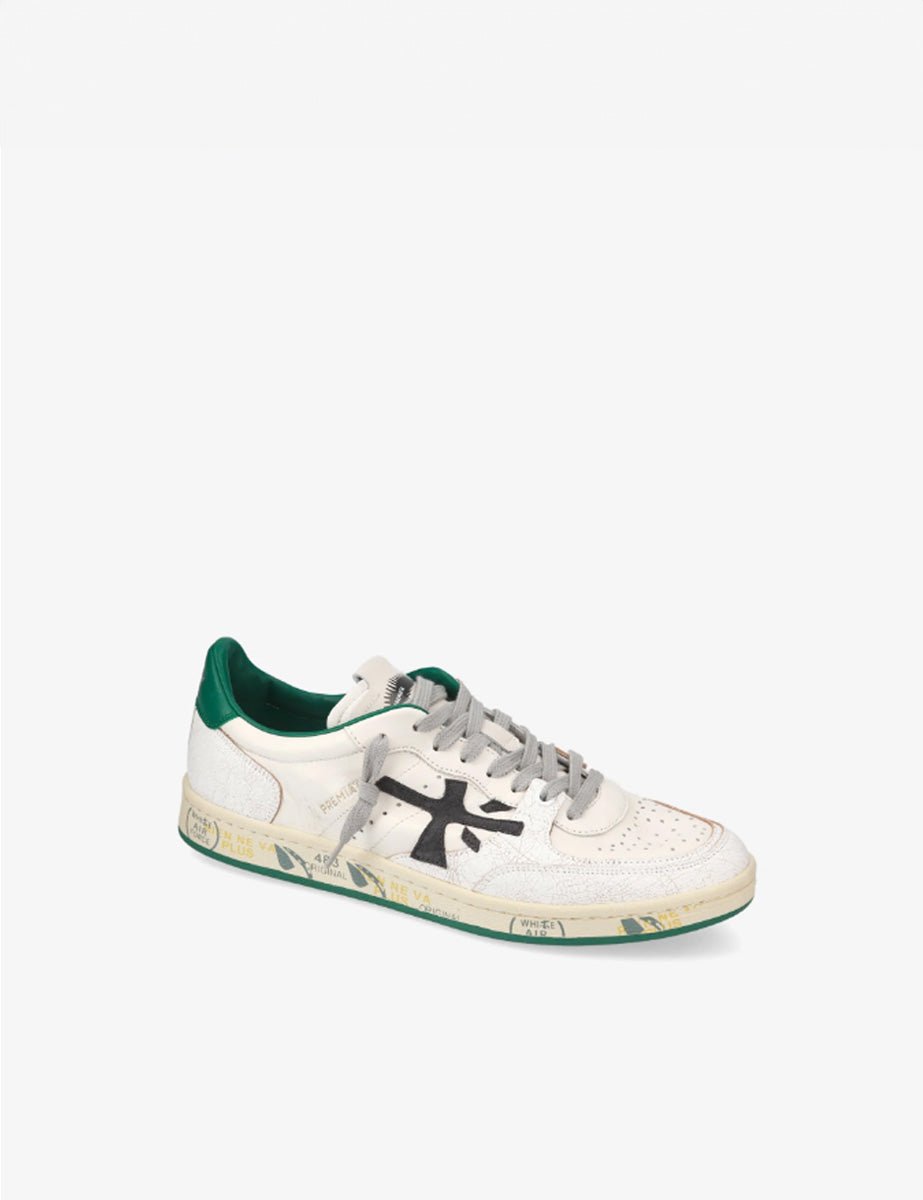 sneaker bsktclay bianco verde - Frida SRL