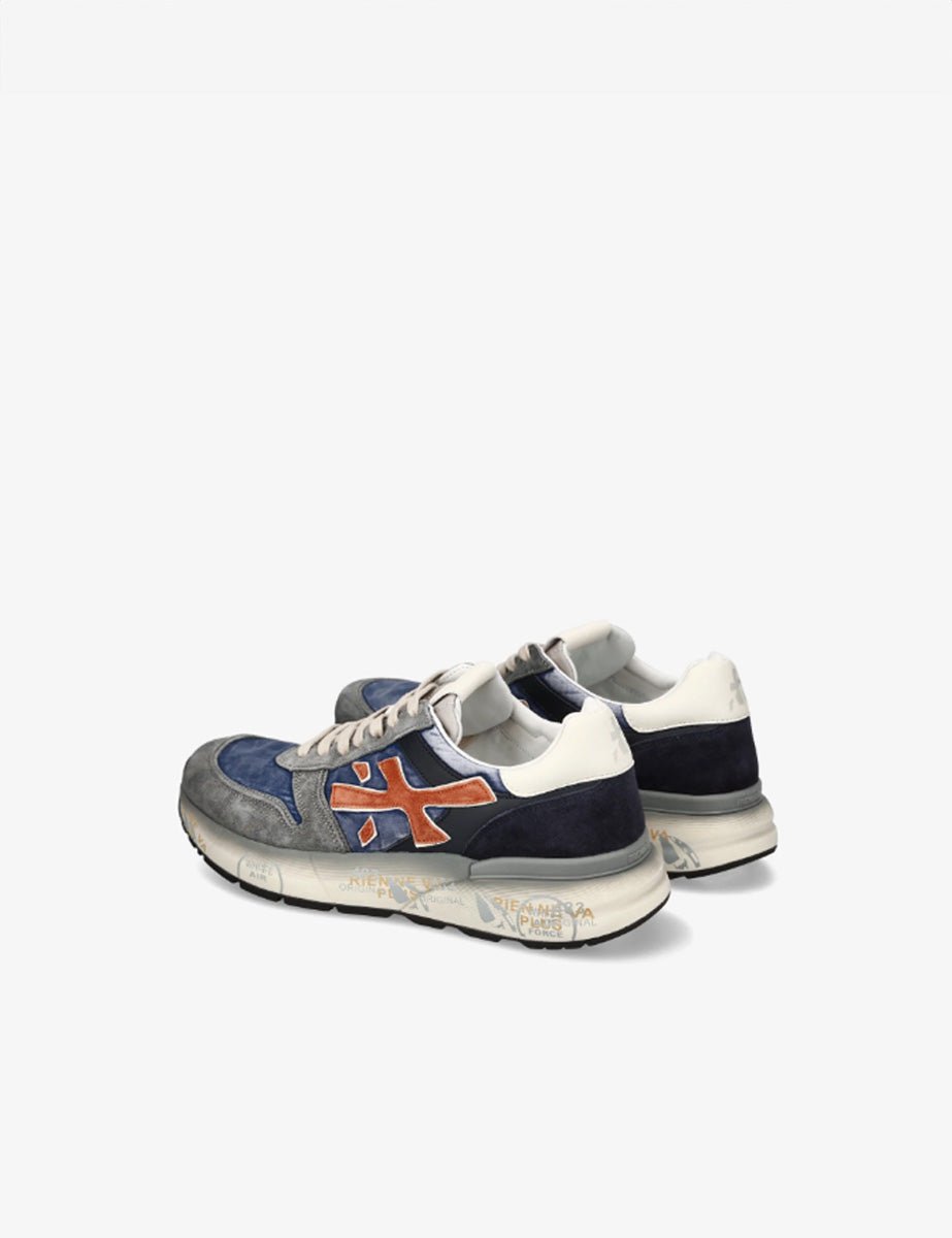 sneaker mick azzurro cuoio - Frida SRL