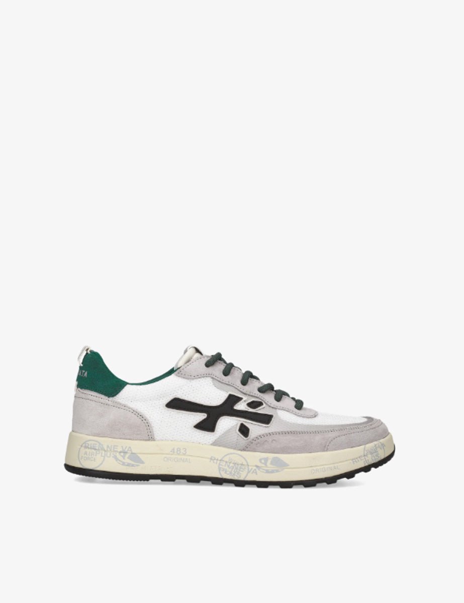 sneaker nous leather bianco nero - Frida SRL