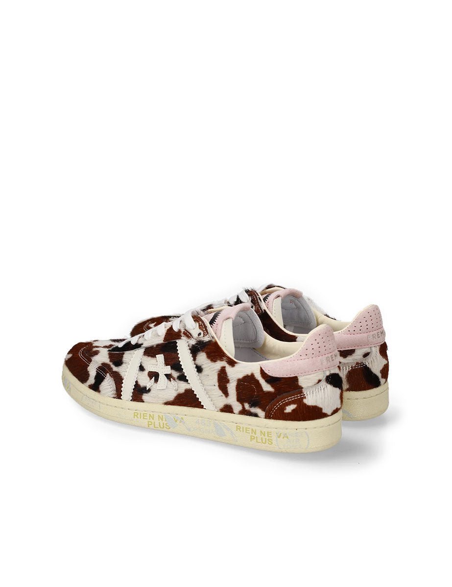 sneakers bonnie 8577 stampa mucca - white premiata - sneaker