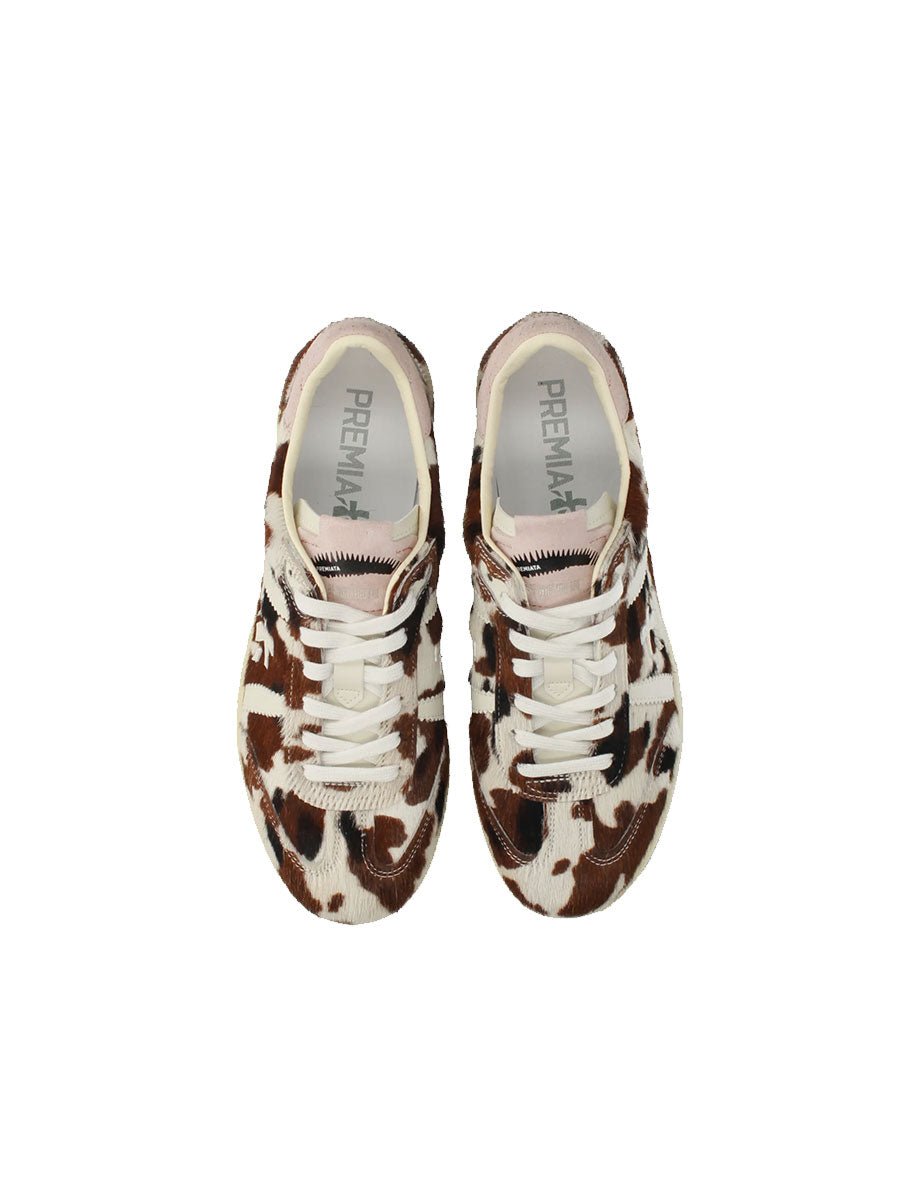 sneakers bonnie 8577 stampa mucca - white premiata - sneaker