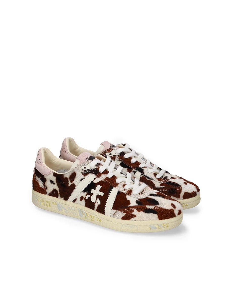 sneakers bonnie 8577 stampa mucca - white premiata - sneaker