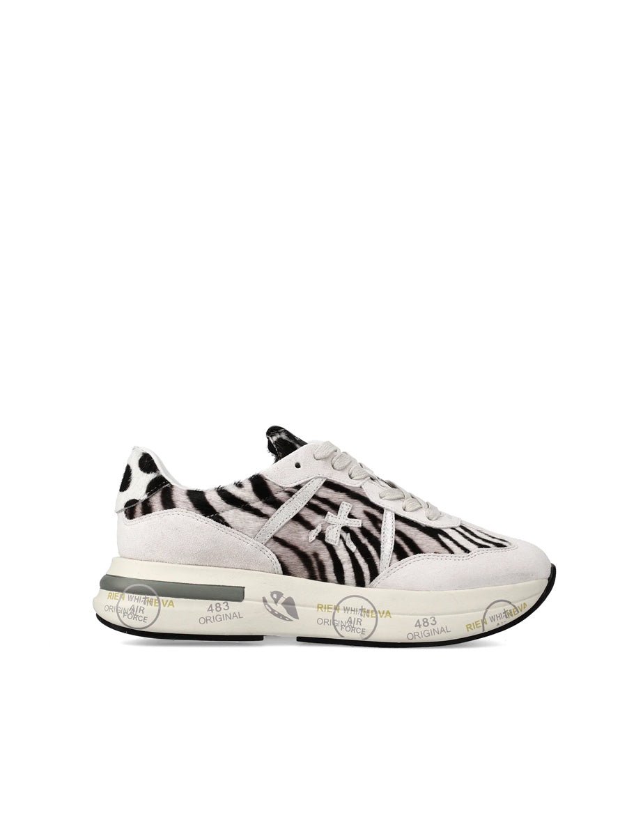 sneakers cassie zebrato - white premiata - sneaker