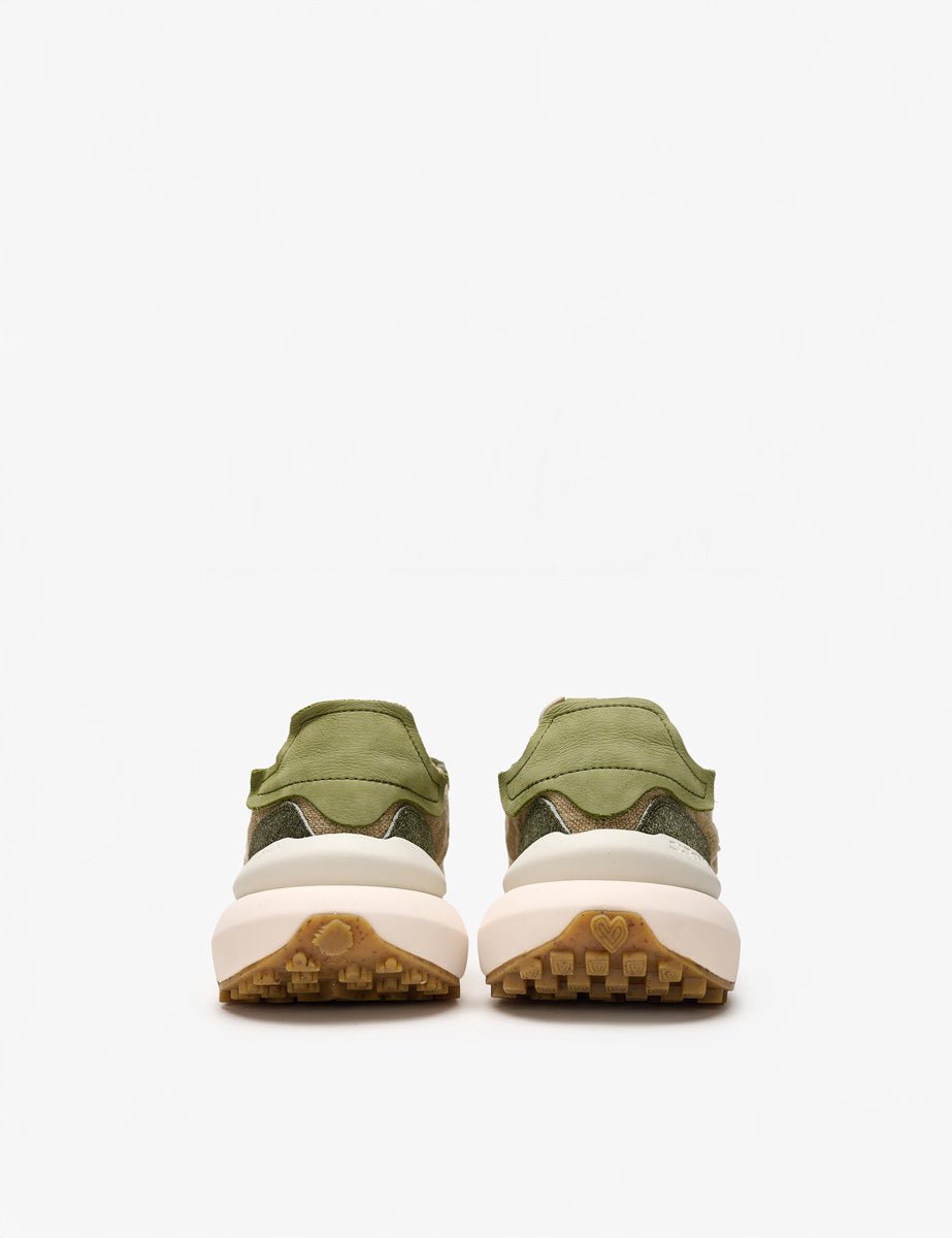 sneakers chacrona metta linen algue verde - Frida SRL