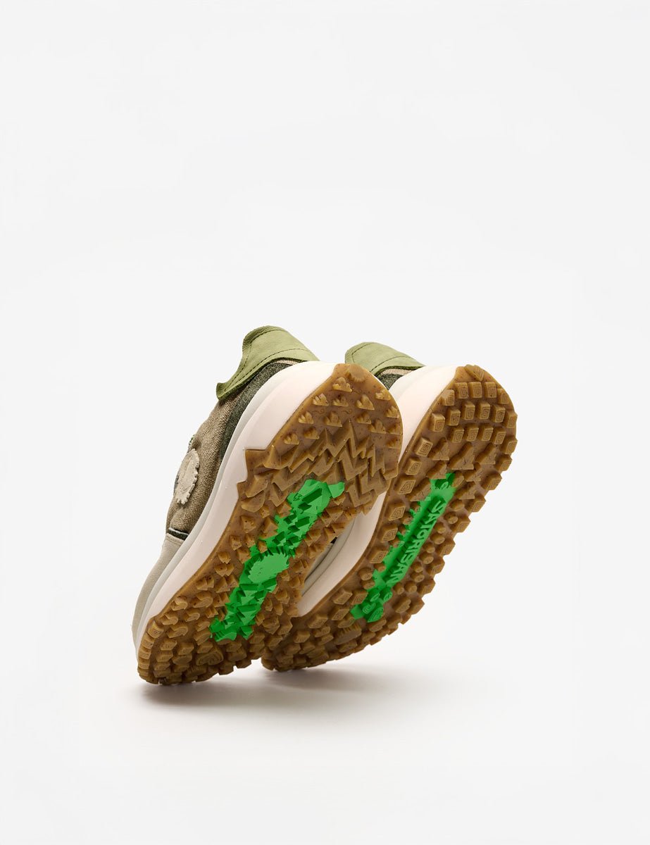 sneakers chacrona metta linen algue verde - Frida SRL