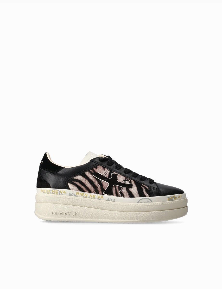 sneakers claudia zebra - white premiata - sneaker