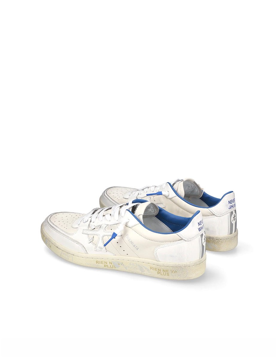 sneakers clay bianco blu - white premiata - sneaker