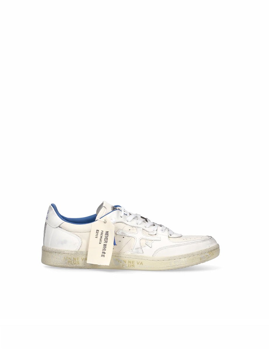 sneakers clay bianco blu - white premiata - sneaker