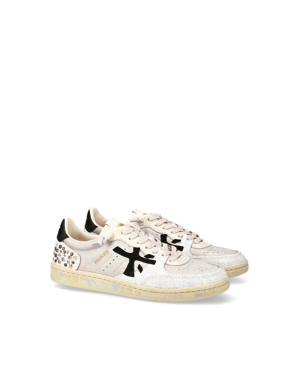 sneakers clay panna nero - white premiata - sneaker