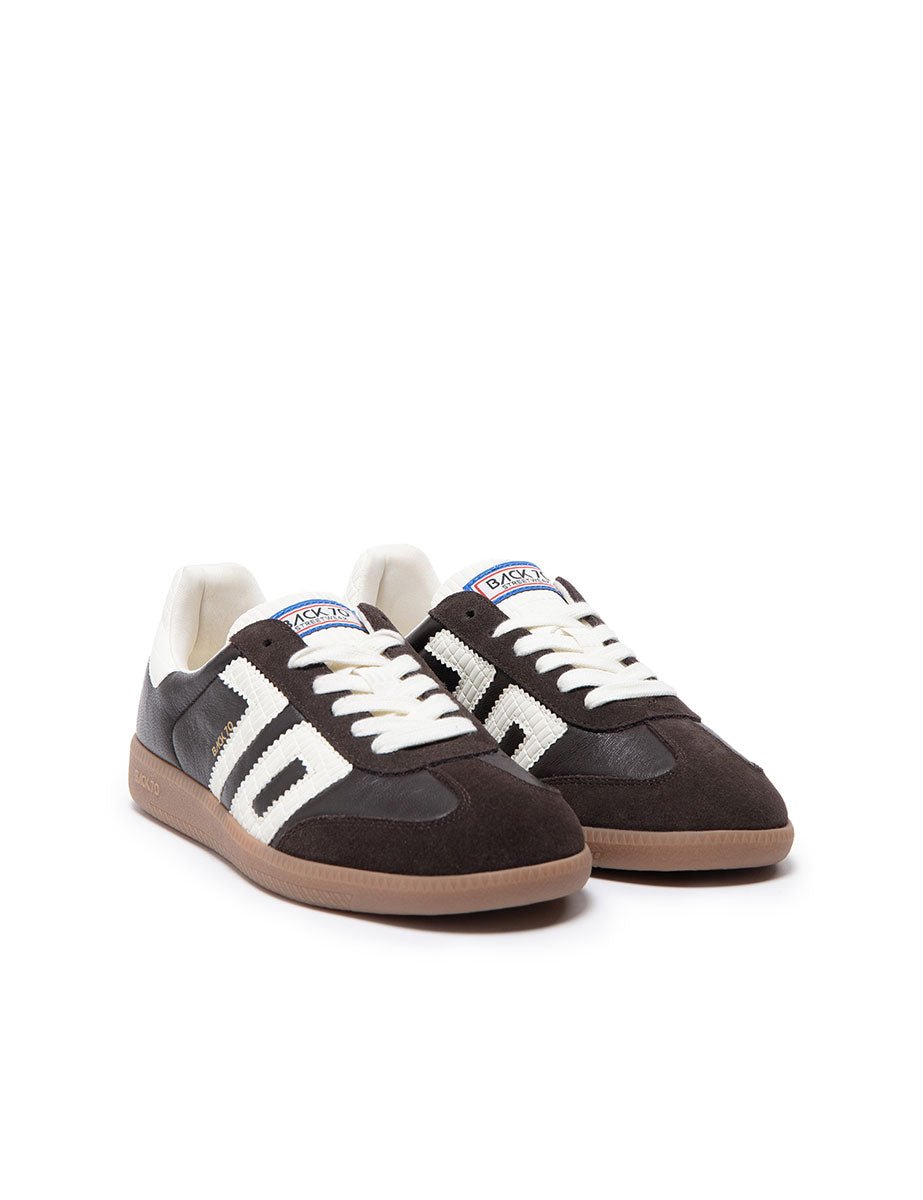 sneakers cloud spongy nappa marrone - back 70 - sneaker