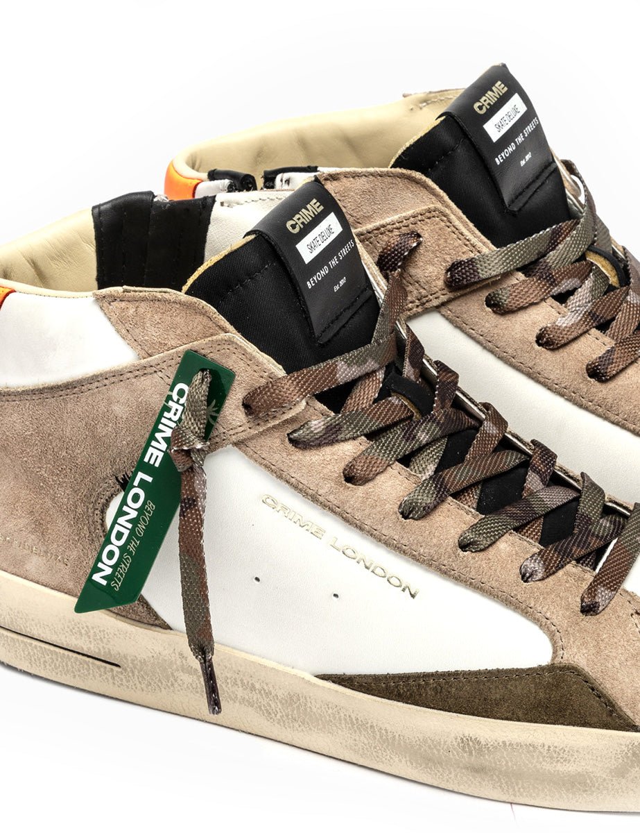 sneakers deluxe mid coconut - crime - sneaker