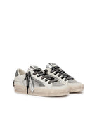 sneakers deluxe pelle laminata silver - crime - sneaker