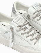 sneakers deluxe silver bianco - crime - sneaker