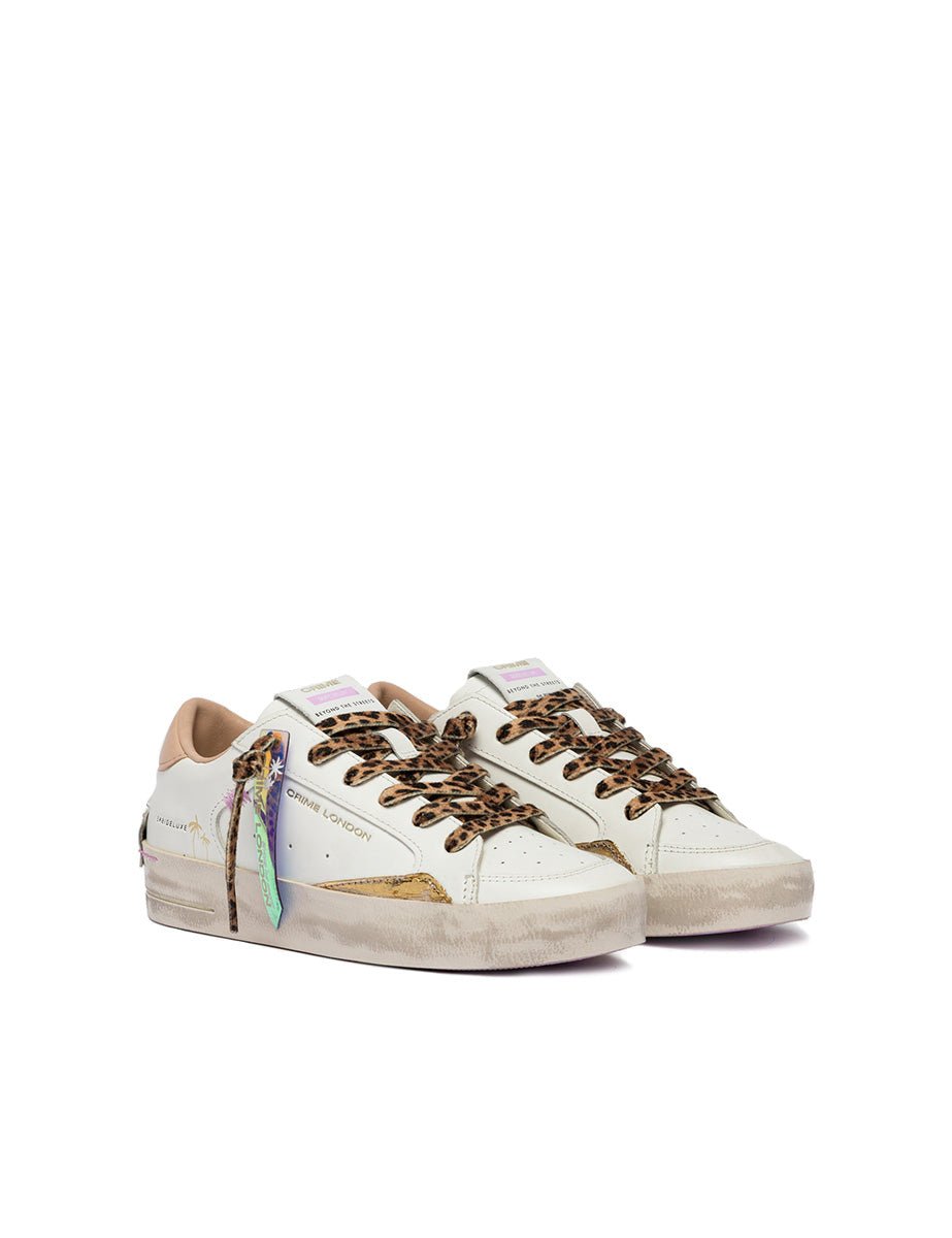 sneakers deluxe stringhe leo bianco leo - crime - sneaker