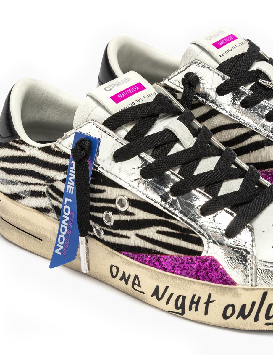 sneakers deluxe zebrato - crime - sneaker