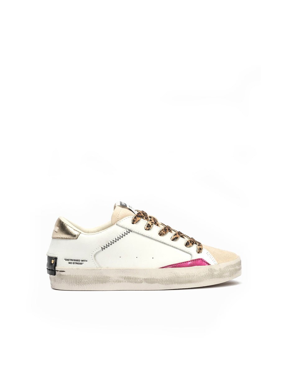 sneakers distressed bianco - crime - sneaker