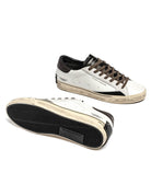 sneakers distressed bianco nero - crime - sneakers