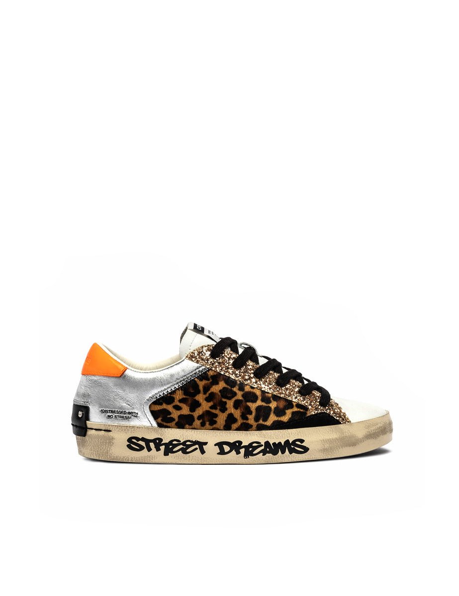 sneakers distressed multicolor - crime - sneaker