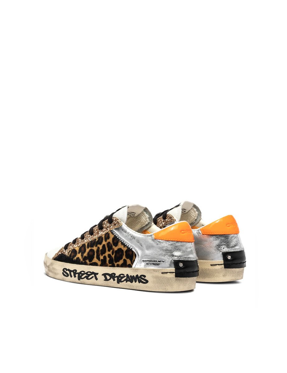 sneakers distressed multicolor - crime - sneaker