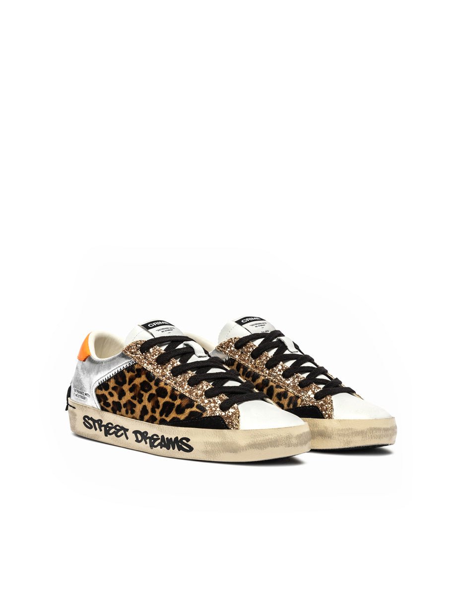 sneakers distressed multicolor - crime - sneaker