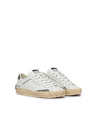 sneakers distressed paillettes bianco silver - crime - sneaker