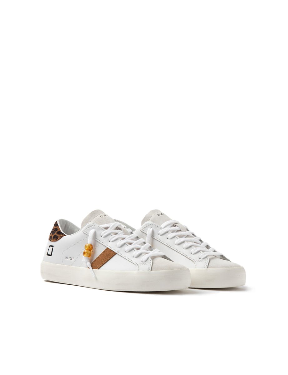 sneakers hill low calf white leopard - date - sneaker