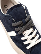 sneakers hill low perforated blue - date - sneaker