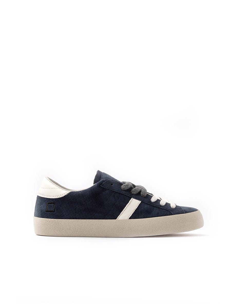 sneakers hill low perforated blue - date - sneaker