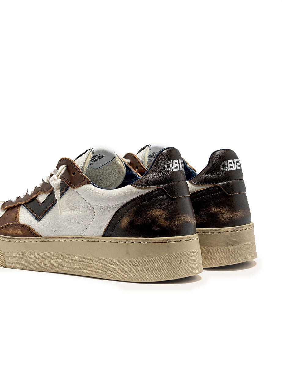 sneakers hyper bianco marrone - 4b12 - sneaker