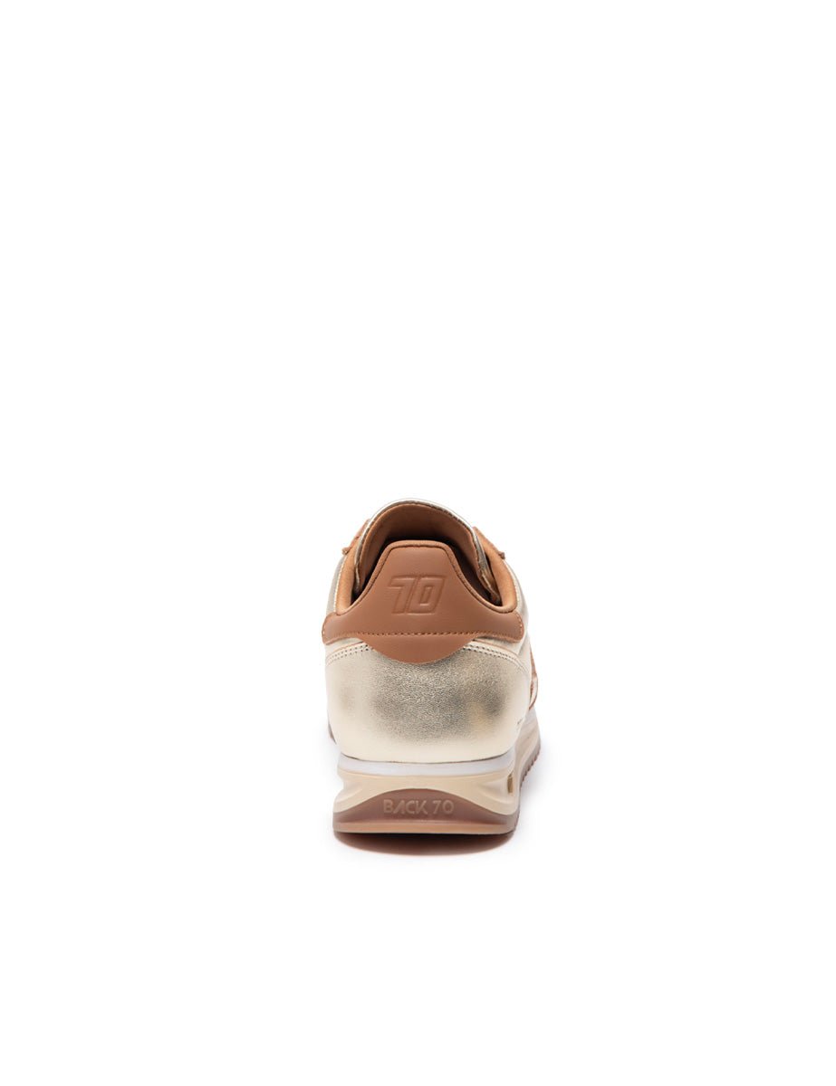 sneakers jogger nappa metallic gold - back 70 - sneaker