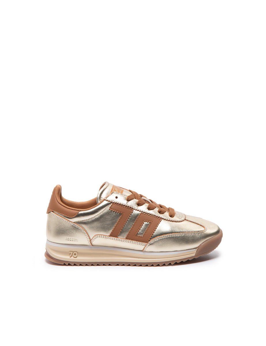 sneakers jogger nappa metallic gold - back 70 - sneaker